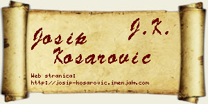Josip Košarović vizit kartica